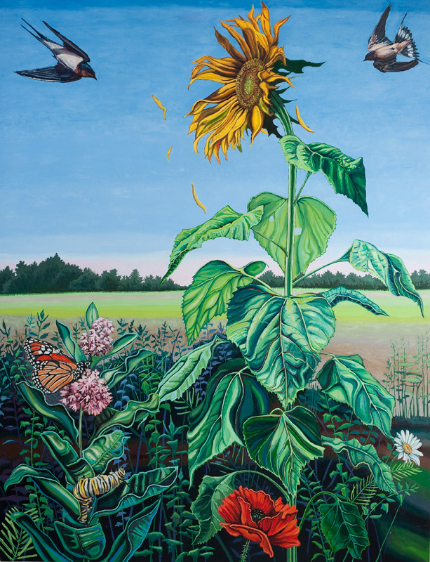  Hoosick Summer, Oil on Panel, 96" x 72"